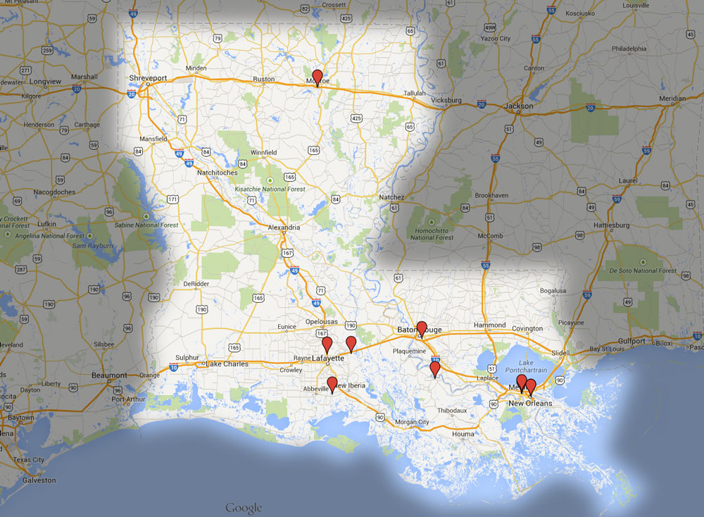 Top 10 Picks in Gumbo Nation  Louisiana's Best Gumbo Map