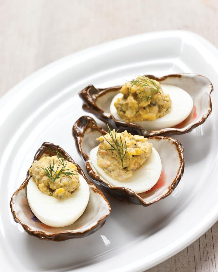 creole deviled eggs