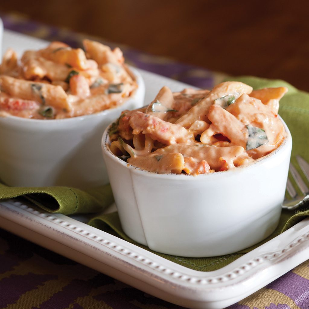 Seafood Pasta with Tomato Cream Sauce