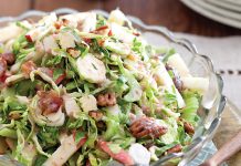 Shaved Brussels Sprouts with Bacon Vinaigrette Shaved Brussels Sprout Salad