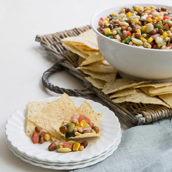 Cowboy Caviar with Camellia Brand beans
