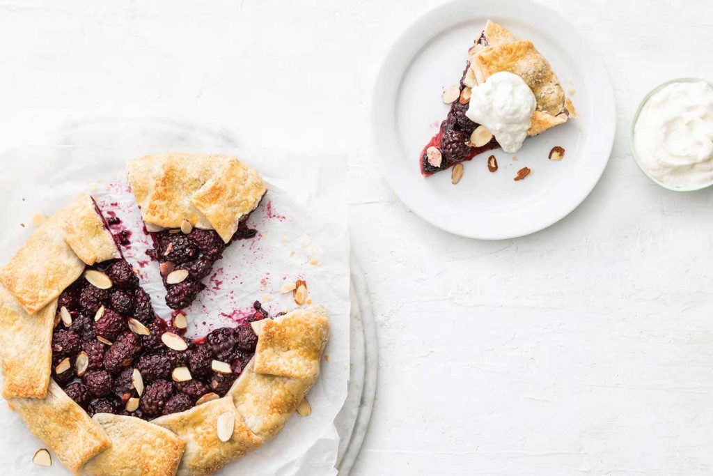 Blackberry and Almond Crostata