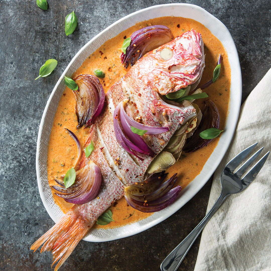 Roasted Red Snapper Curry - Louisiana Cookin