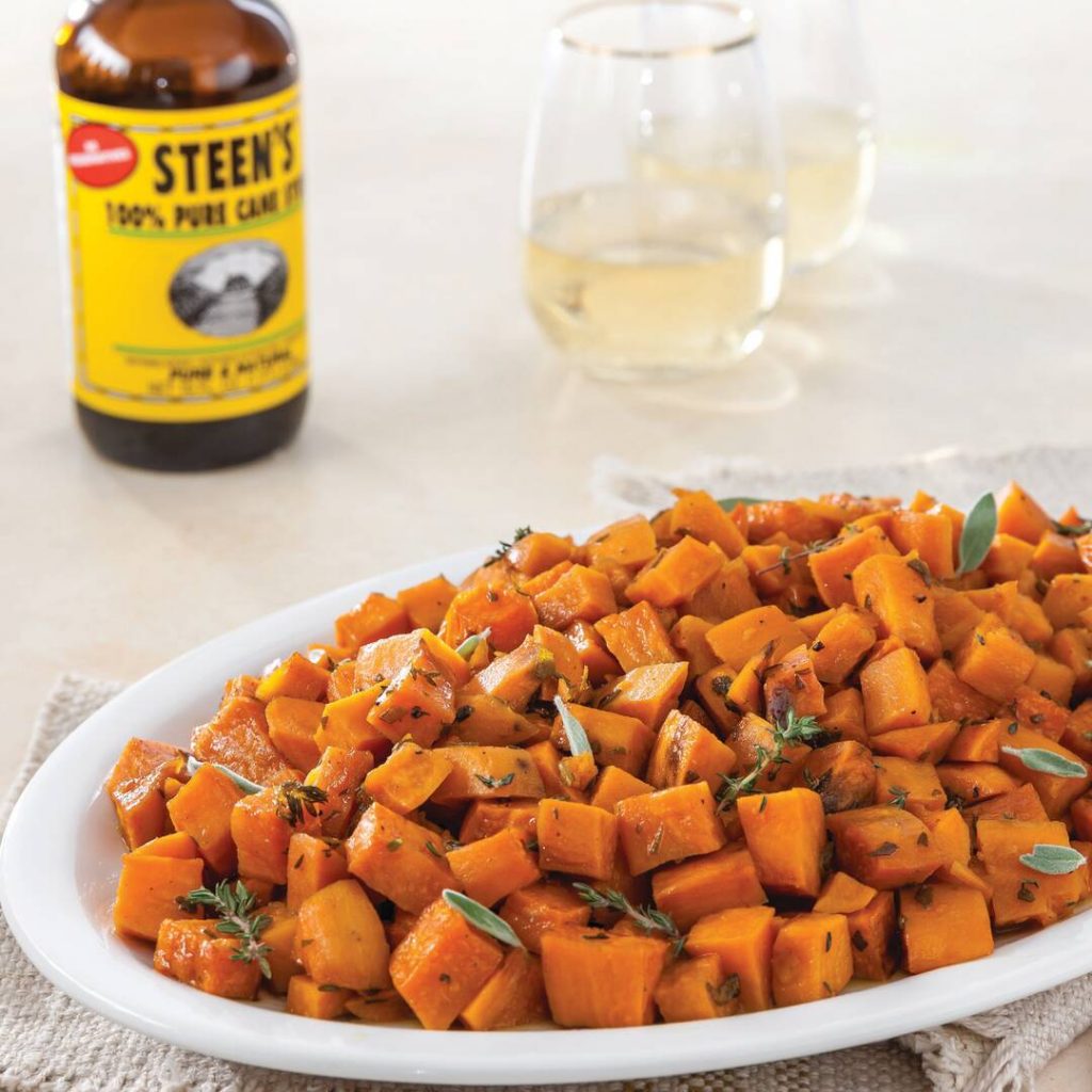 Cane Syrup Roasted Sweet Potatoes