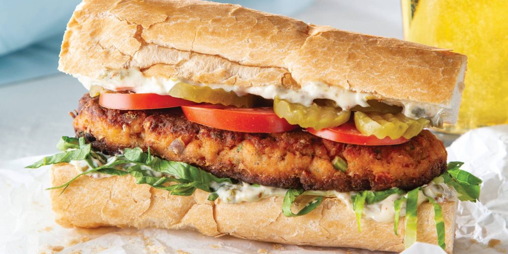 Crawfish Patty Po' Boys