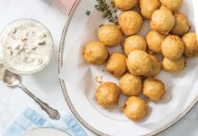 Crab Beignets with Creole Mustard Sauce