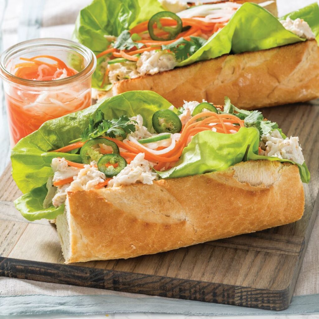Banh Mi-Style Crab Rolls