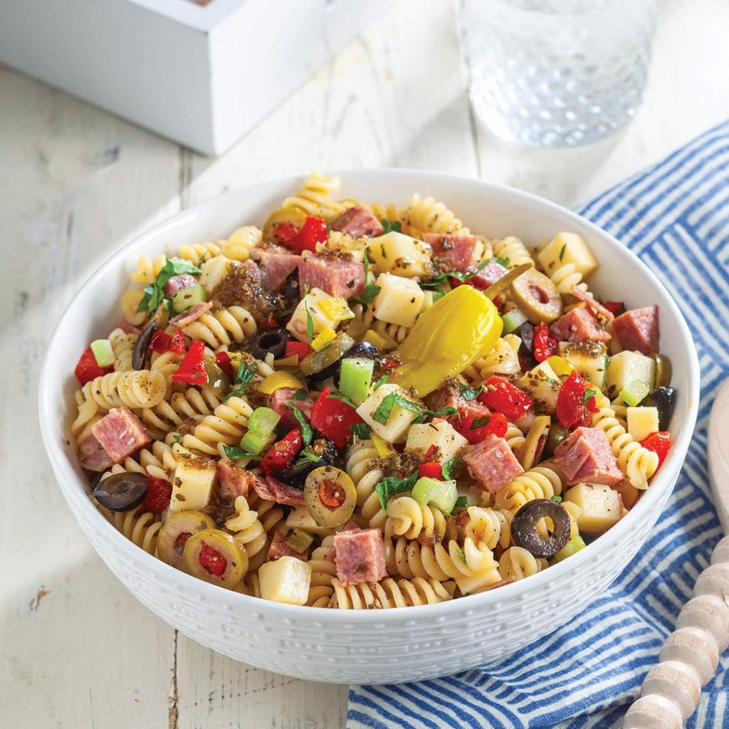 Muffuletta Pasta Salad