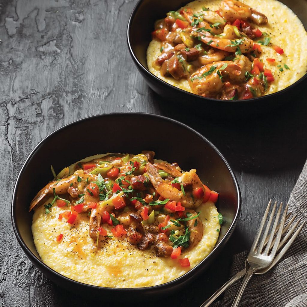 Garlic Shrimp and Grits