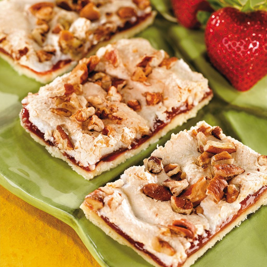 Strawberry Meringue Bars