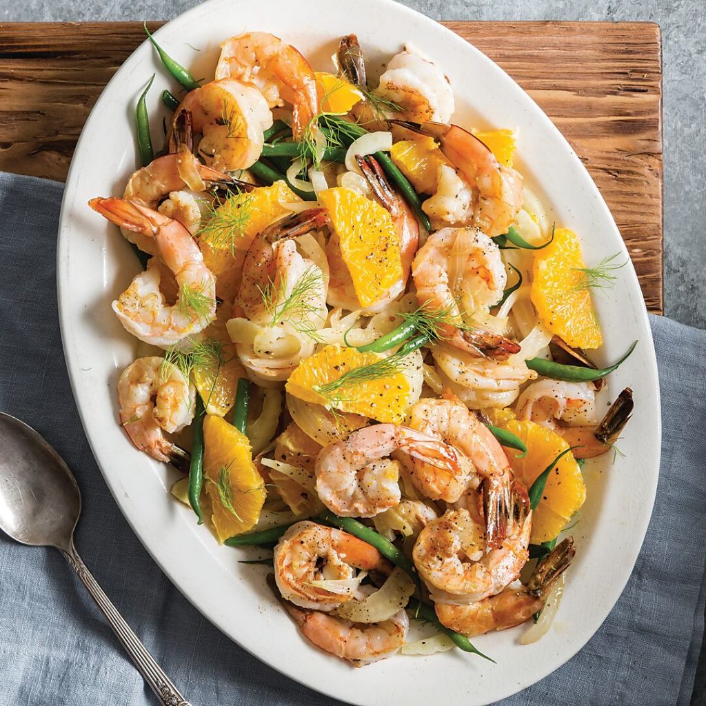 Shrimp with Fennel and Orange