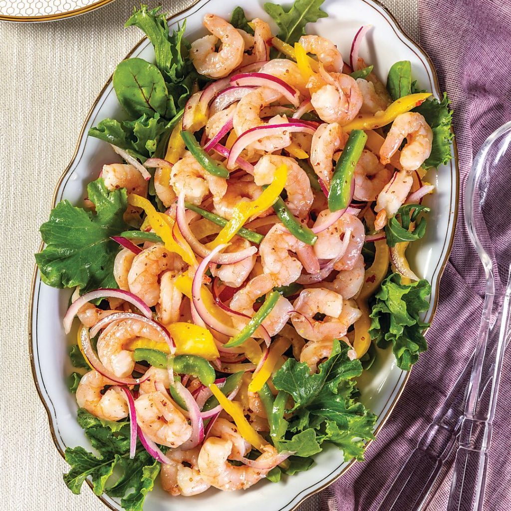 Mardi Gras Marinated Shrimp Salad