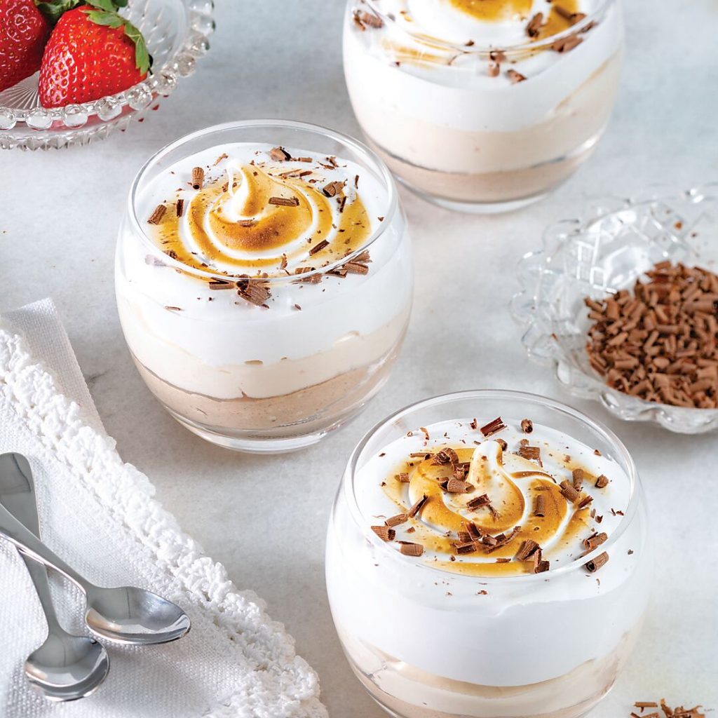 Baked Alaska Mousse Cups