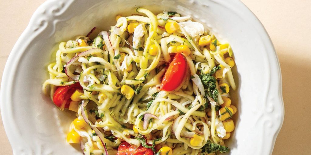 Zucchini Crab Salad with Lemon-Herb Vinaigrette