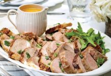 Peppery Pork Tenderloins with Mustard Glaze