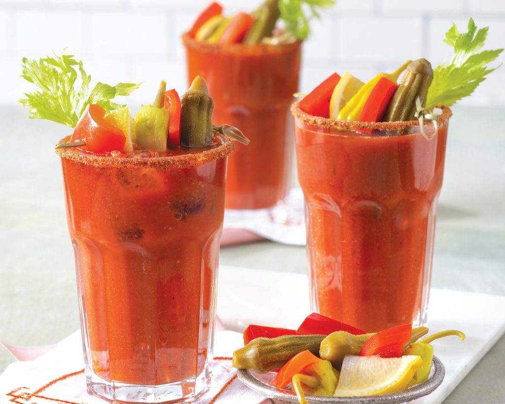 Roasted Red Pepper Bloody Marys