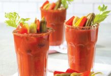Roasted Red Pepper Bloody Marys Roasted Red Pepper Bloody Marys