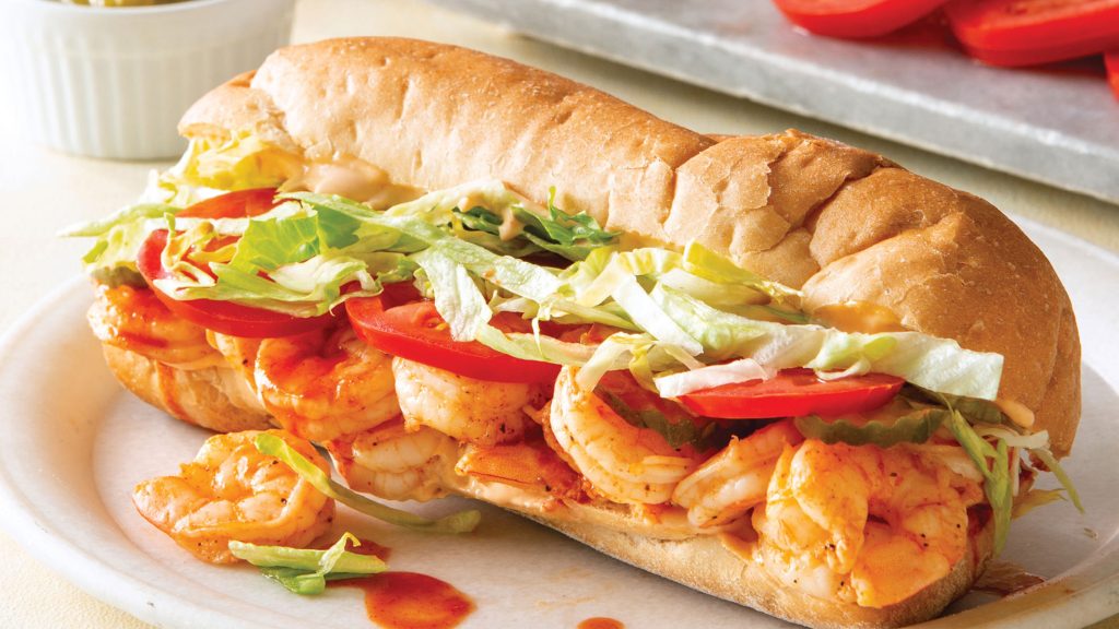 Roasted Shrimp Po' Boys