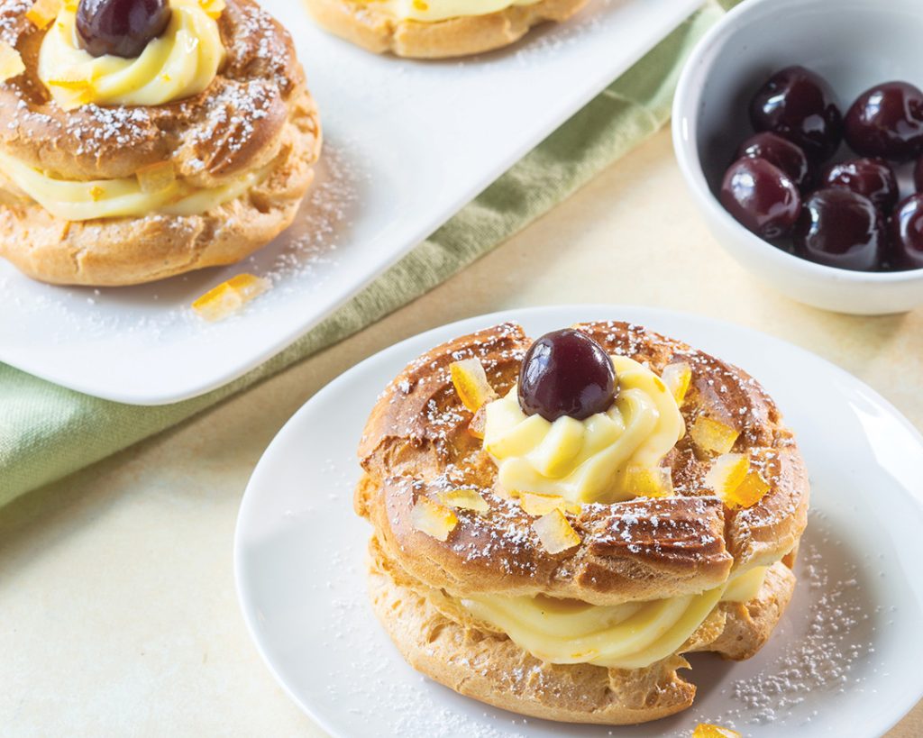 Zeppoles with Orange Pastry Cream