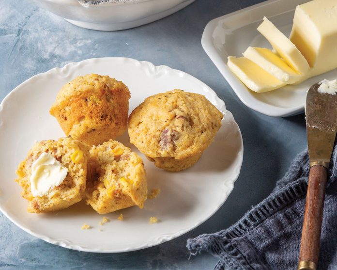 Andouille Corn Muffins