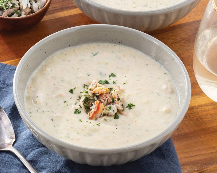 Mirliton and Crab Bisque