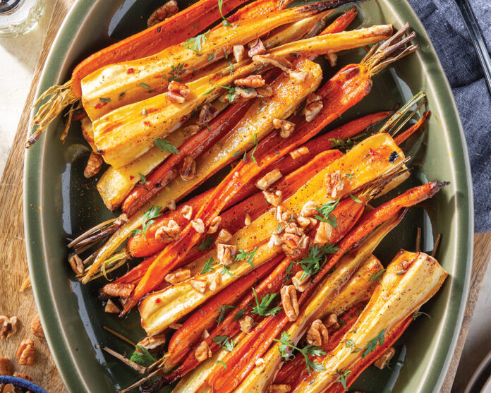 Glazed Roasted Carrots and Parsnips