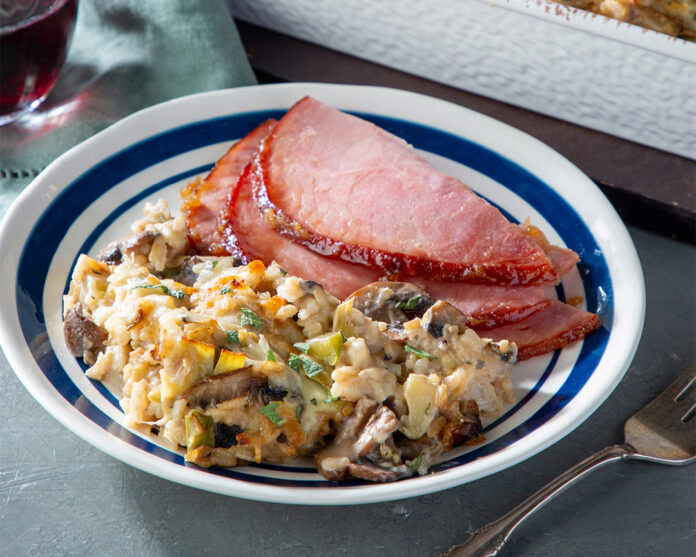 Cheesy Louisiana Baked Rice
