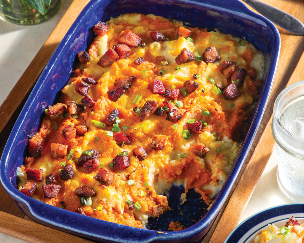 Yukon Gold and Sweet Potato Casserole