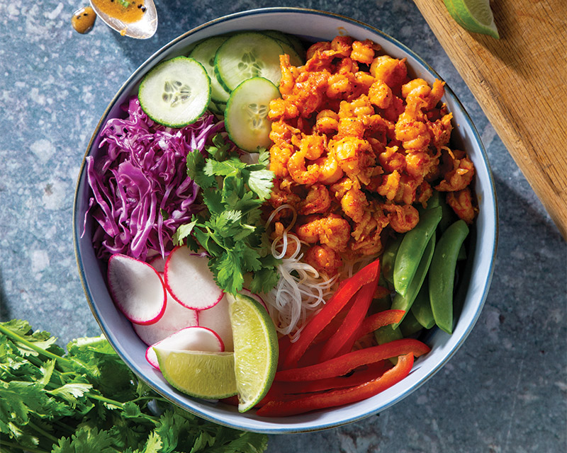 crawfish noodle bowl