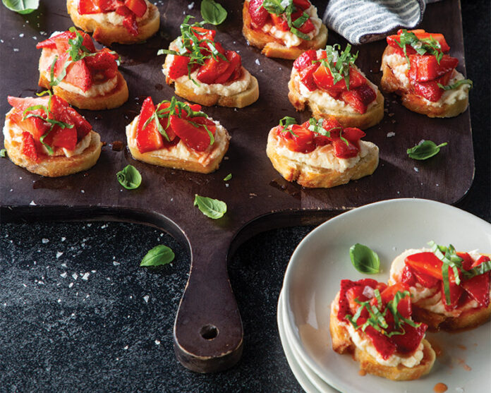 Strawberry Balsamic Bruschetta