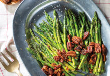 Roasted Asparagus with Creole Pecans Roasted Asparagus with Creole Pecans