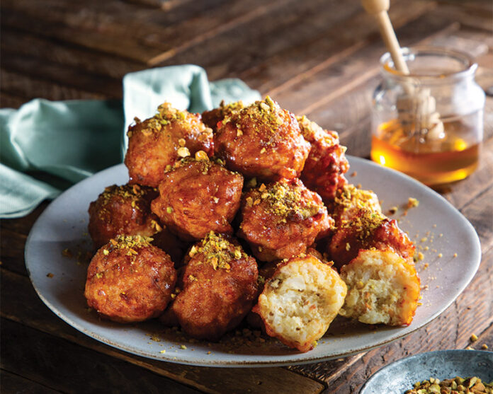 Get ready to go nuts over our Honey Pistachio Calas! Rice is the golden ingredient in this recipe, binding with sweet honey and crunchy pistachios.