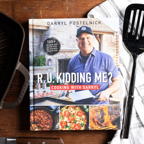 R.U. Kidding Me? Cooking with Darryl - Louisiana Cookin' Darryl Postelnick, the spatula-drumming social media cook and party host, shares more than 100 of his most popular recipes in this debut cookbook, R. U. Kidding Me? Cooking with Darryl. R.U. Kidding Me? Cover