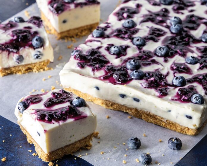 Blueberry-Lime Cheesecake Bars