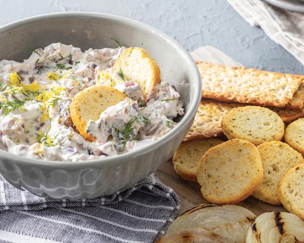 Grilled Red Onion Dip