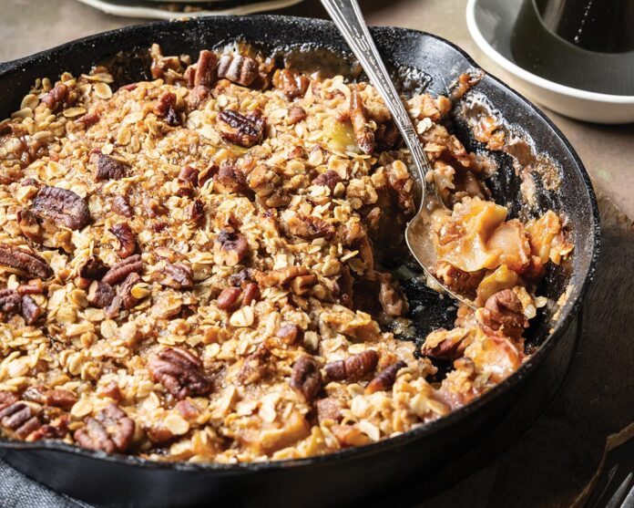 Apple Crisp with Cane Syrup