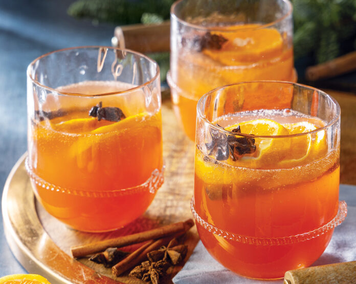 Spiced Satsuma Bourbon Punch
