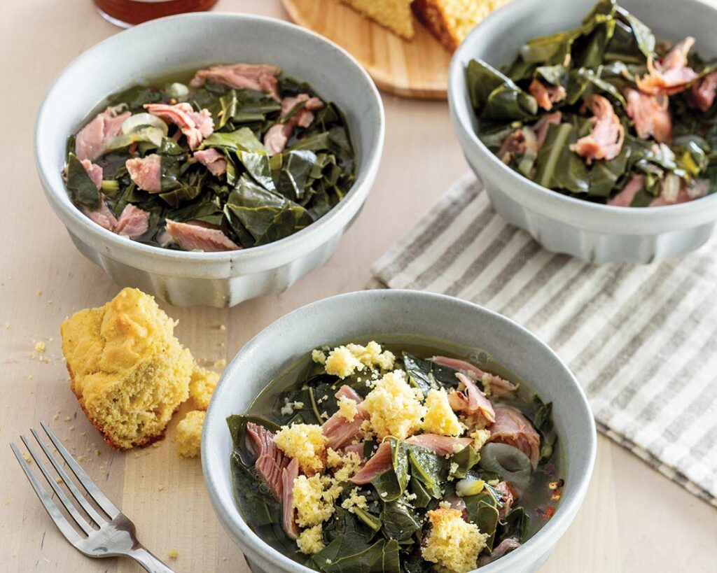 Braised Collards with Smoked Turkey