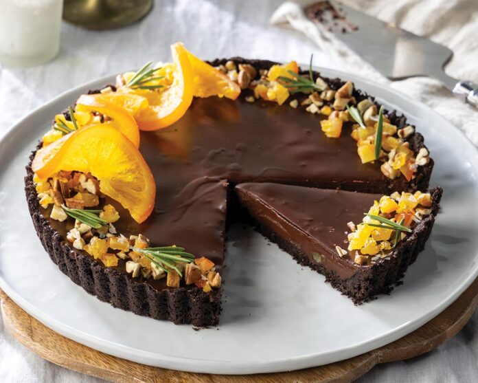 Chocolate Orange Pecan Tart