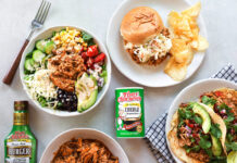 Slow Cooker Cajun BBQ Chicken 3 Ways bbq chicken lunch
