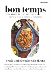 Sign Up for Our Newsletter and Get The Best of Louisiana Cookin’ and Insider Tips Weekly! - Louisiana Cookin' Sign up for Louisiana Cookin’s free newsletter—authentic recipes, culture, and more delivered weekly! 