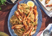 Creole Garlic Noodles with Shrimp garlic noodles