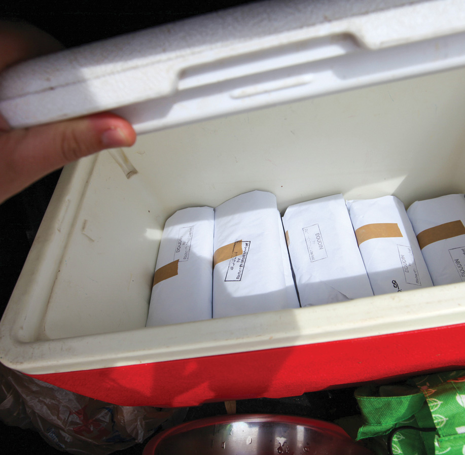 From Shreveport to Breaux Bridge: One Man’s Quest for the Perfect Boudin - Louisiana Cookin' Story and photography by Chris Jay My father, Donny, is a retired pipeline welder from Taylor, Arkansas, who moves and speaks so lethargically that his friends have dubbed him “Turtle.” In his retirement years, Turtle has developed an all-consuming interest in sausage-making, a topic that he will discuss in depth and at length with little packing the cooler with bricks of boudin