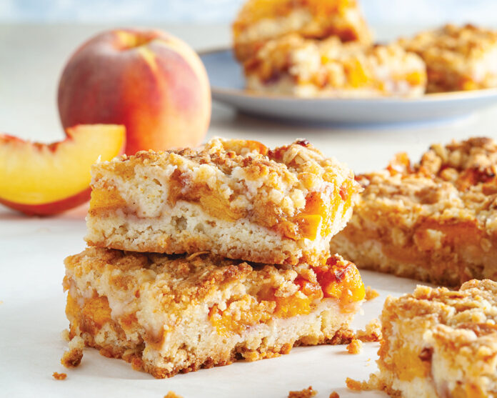 Peach Cobbler Bars