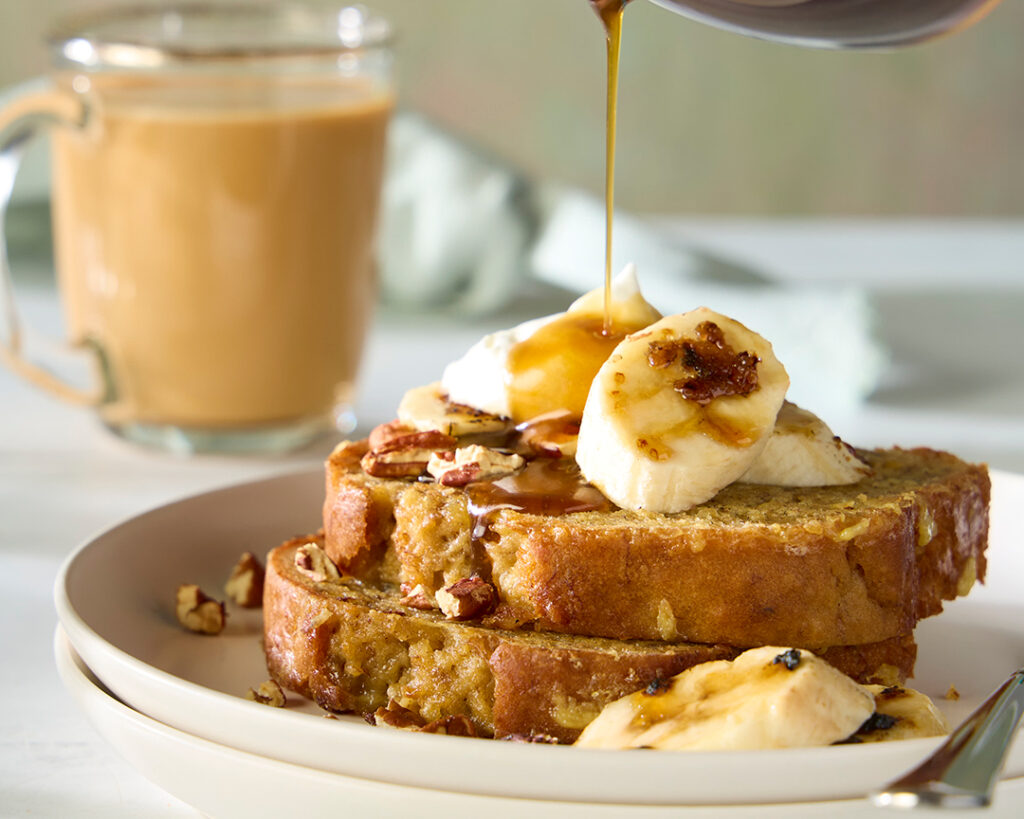 Brûléed Banana French Toast