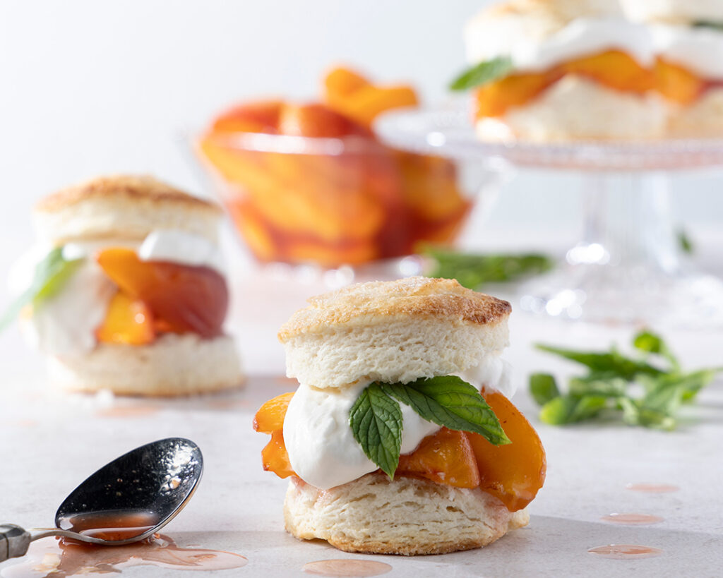 Roasted Peach Shortcakes