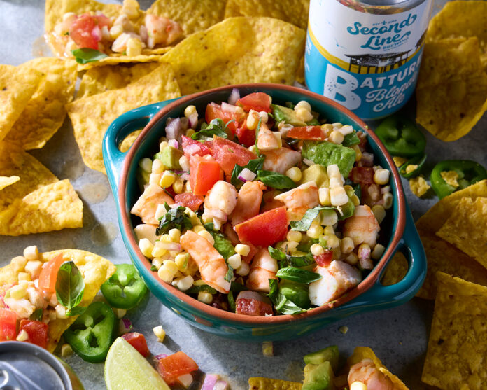 Shrimp with Creole Tomato Salsa