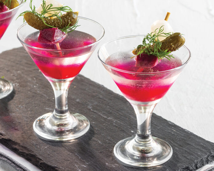 Dirty Beet Martini