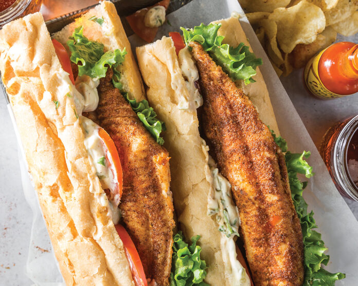 Blackened Catfish Po' Boys