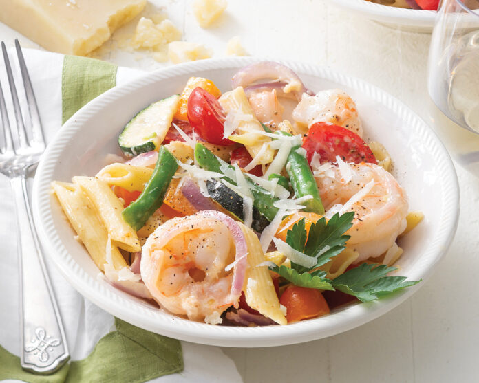 Shrimp Pasta Primavera